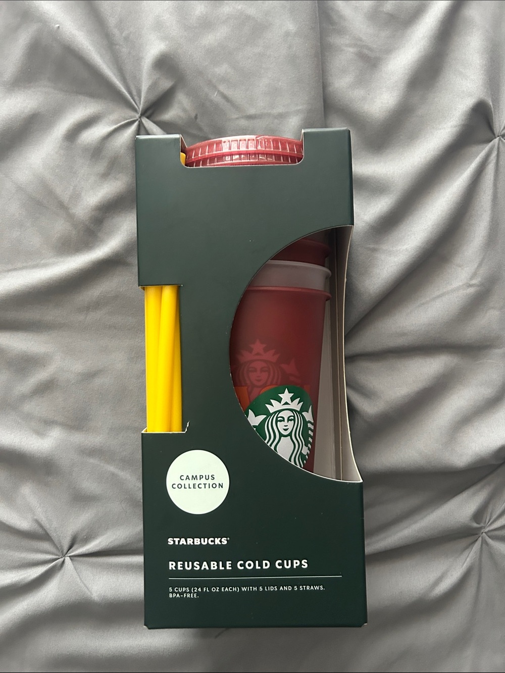 Starbucks ‘ASU’ University Cold Cups w/Straws